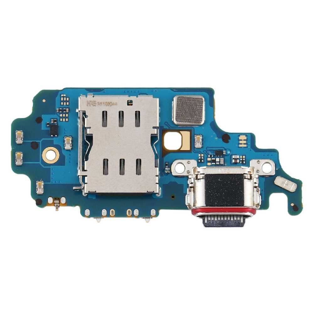 Нижняя плата для Samsung G998B Galaxy S21 Ultra 5G с разьемом зарядки, Type-C, c Sim-коннектором, микрофоном, микросхемой, Оригинал Китай 24516 фото