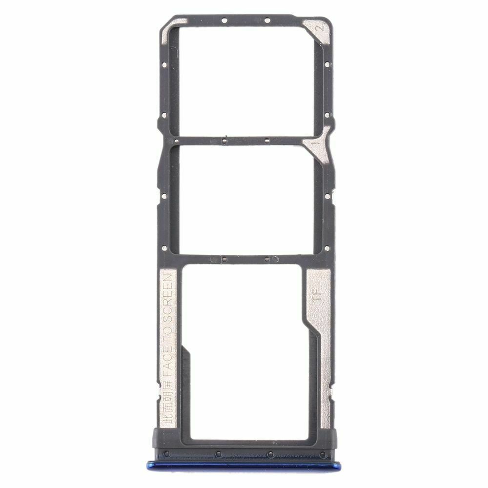 Держатель Sim-карты и карты памяти Xiaomi Redmi 9C синий 22751 фото