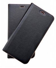 Чехол-книжка Florence TOP №2 Samsung J330 J3 (2017) под кожу черный 19973 фото