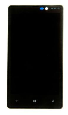 Дисплей для Nokia Lumia 820 с рамкой черный 01466 фото