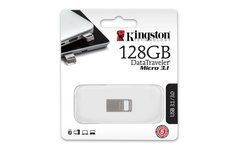 Флеш память Kingston USB 128Gb DTMicro Type-C Metal USB 3.1,3.0 17294 фото