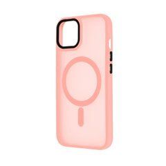 Чохол матовий Magnetic для Apple iPhone 12 рожевий 27624 фото