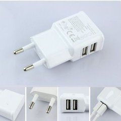 Сетевое зарядное устройство Samsung N7100 (5v 2A) 2 USB белый 06439 фото