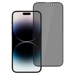 3D Защитное стекло для Apple iPhone 14 Pro Max (6.7), 15 Plus, 16 Plus черное, антишпион 30880 фото