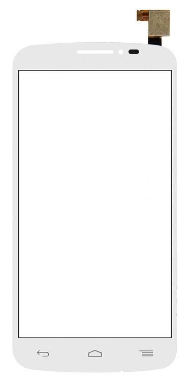 Сенсор (тачскрин) Alcatel One Touch 7040 POP C7, 7041D, 7042 белый 05150 фото