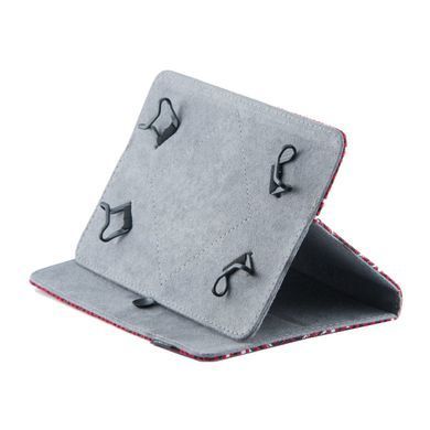 Чехол-книжка Lagoda Clip stand 9-10 красно-черный, вышиванка 13863 фото