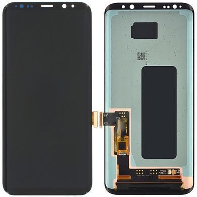 Дисплей для Samsung G955 Galaxy S8 Plus чорний OLED Хайкопія 31142 фото