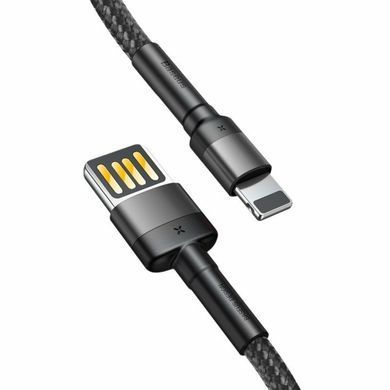 Кабель Baseus Cafule Type-A - Lightning 1м 2.4A черный CALKLF-GG1 28000 фото
