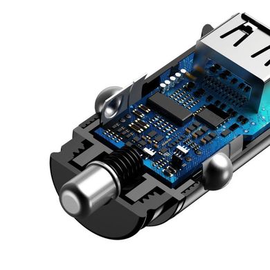 Автомобильное зарядное устройство Baseus PPS QC4.0, PD USB+Type-C 30W 5A черный (CCALL-YS01) 17998 фото