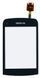 Сенсор (тачскрин) Nokia C2-02, C2-03, C2-06, C2-07, C2-08 черный 01591 фото 1