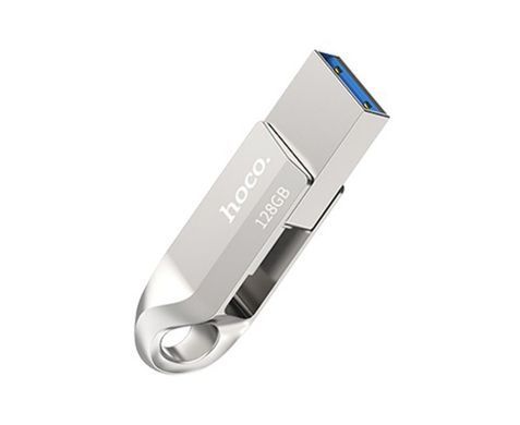 Флеш память Hoco UD8 128GB Smart Type-C 3.0 серебристый 25921 фото