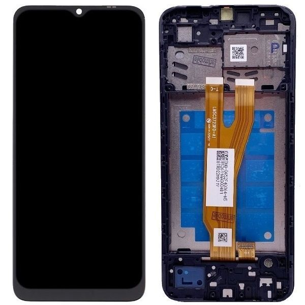 Дисплей для Samsung A032F Galaxy A03 Core с рамкой черный Оригинал GH81-21245A 30266 фото