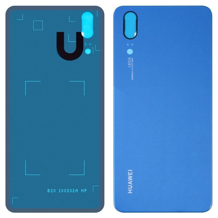 Задняя крышка Huawei P20 (EML-L09, EML-L29, AL00, TL00) синяя 11296 фото