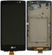 Дисплей для LG H422 Spirit Y70, H440 Spirit, H442 Spirit з рамкою чорний 07781 фото