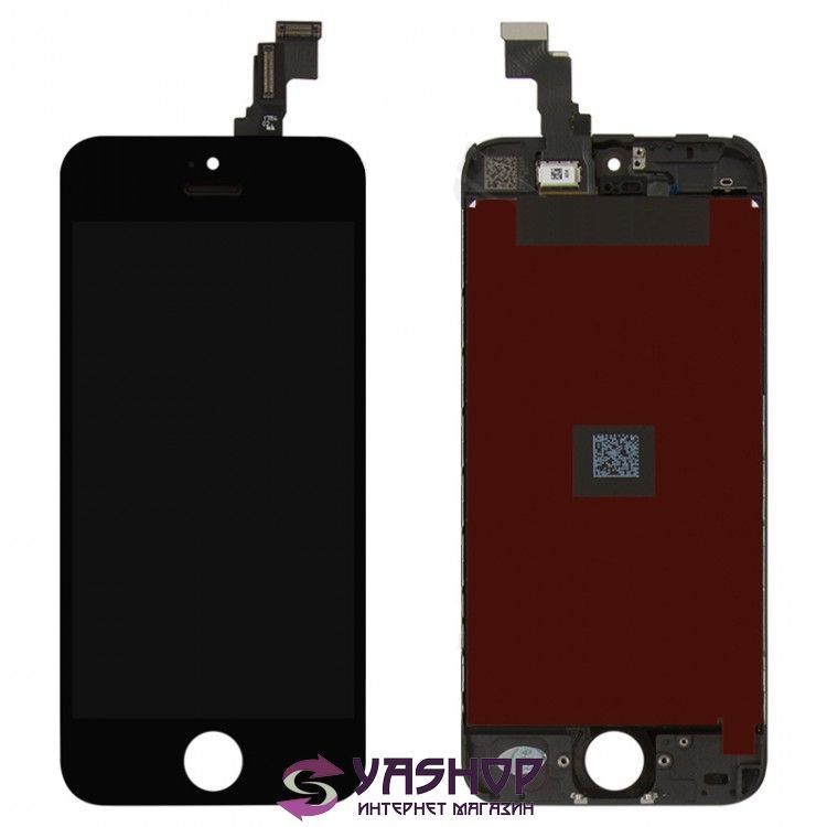 Дисплей для Apple iPhone 5C чорний 04217 фото