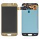 Дисплей для Samsung G920F Galaxy S6 золотистий Gold Platinum, OLED, Хайкопія 15499 фото
