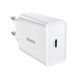 Мережевий зарядний пристрій Baseus Speed Mini Quick Charger PD3.0 20W 1Type-C 3A (CCFS-SN02) білий 25894 фото 2