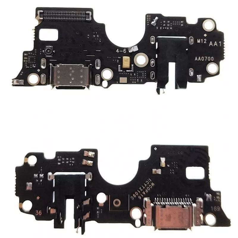 Нижняя плата для Oppo A16, A16s, A54, A54s с разьемом зарядки, разьемом наушников, микрофоном Оригинал Китай 29617 фото