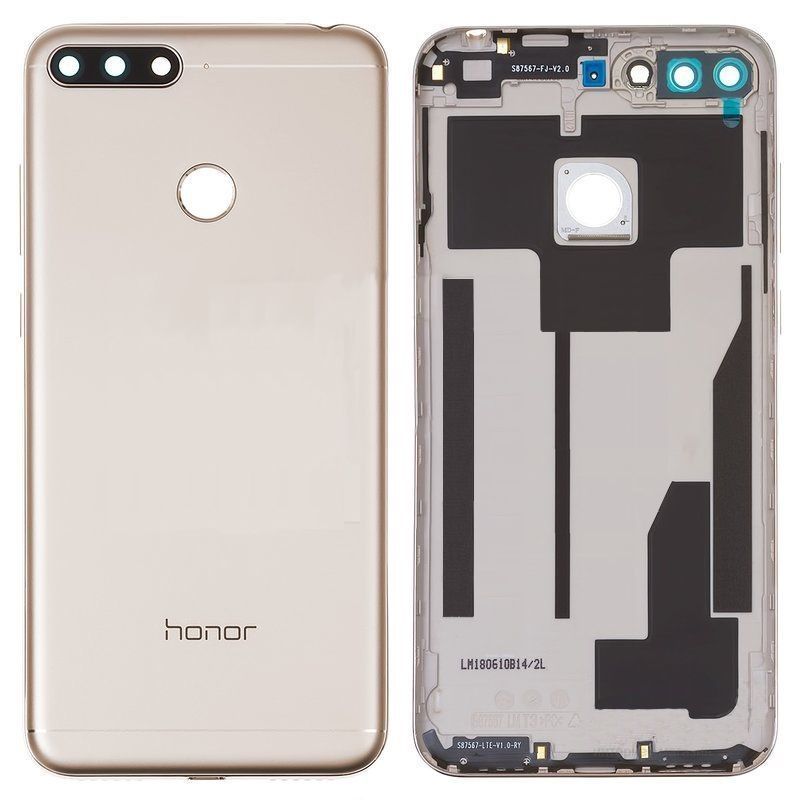 Задняя крышка для Huawei Honor 7A Pro (AUM-L29, AUM-L41) золотиcтая, без стекла камеры 11688 фото
