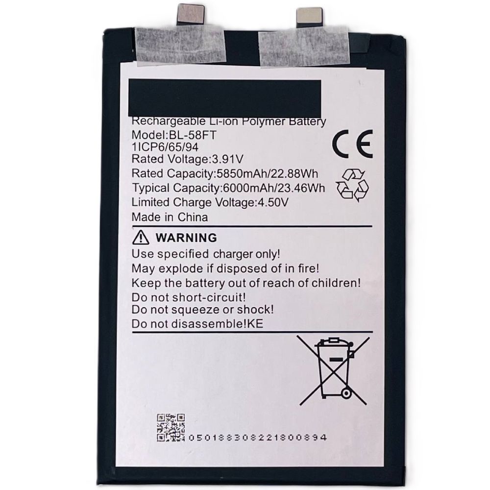 Аккумулятор для Tecno BL-58FT для Tecno Pova 6 6000mAh Оригинал Китай 30779 фото
