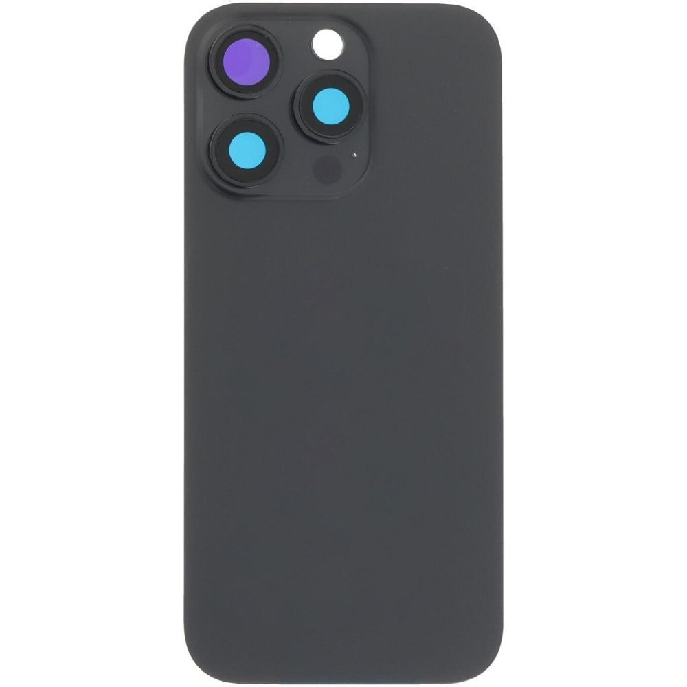 Задня кришка для Apple iPhone 16 Pro чорна, Black Titanium, з рамкою, в комплекті скло камери, магнітне кільце 33516 фото