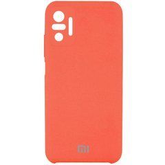 Чехол силиконовый Silicone Case для Xiaomi Redmi Note 10 Pro (2020) Orange 23887 фото