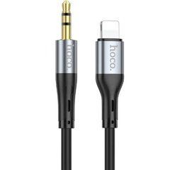 Кабель AUX Hoco UPA22 3.5 - Lightning Black 30930 фото
