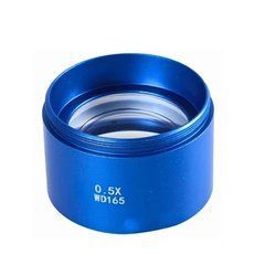 Лінза (Барлоу) для об'єктиву мікроскопа Mechanic 0.5X WD165 (синя) 33720 фото