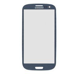 Переднее стекло Samsung Galaxy S3 i9300, i9305 синее 06562 фото