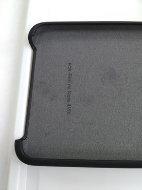 Чехол силиконовый Silicone Cover для Xiaomi Redmi Note 4X Черный 09447 фото