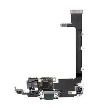 Шлейф для Apple iPhone 11 Pro Max з розьємом зарядки і мікрофоном, зелений Оригінал Китай 24551 фото