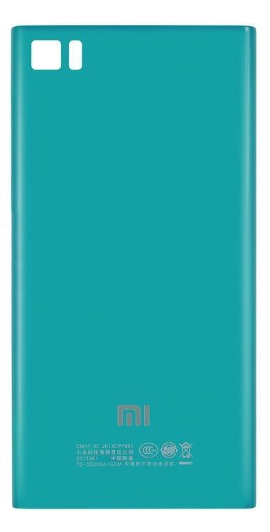Задняя крышка для Xiaomi Mi3 голубая TD-CDMA 03474 фото