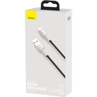Кабель Baseus Cafule Series Metal Data Cable USB to Type-C 66W 1m чорний (CAKF000101) 32009 фото