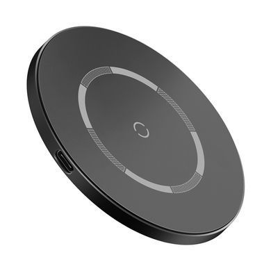 Бездротовий зарядний пристрій Baseus Simple Magnetic Wireless Charger (WXJK-E01) чорний 20278 фото
