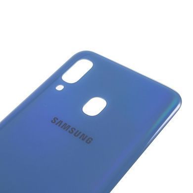 Задняя крышка для Samsung A405 Galaxy A40 2019 голубая 13375 фото