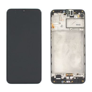 Дисплей для Samsung M307 Galaxy M30S з рамкою чорний (GH82-21266A) Оригінал 22196 фото