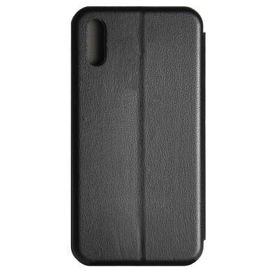 Чехол-книжка Premium Case под кожу Huawei Y5 2019 черный 15652 фото