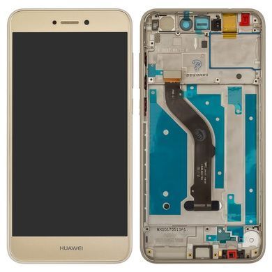 Дисплей для Huawei P8 Lite 2017 (PRA-L11), P9 Lite (2017), GR3 (2017) з рамкою золотистий 07618 фото