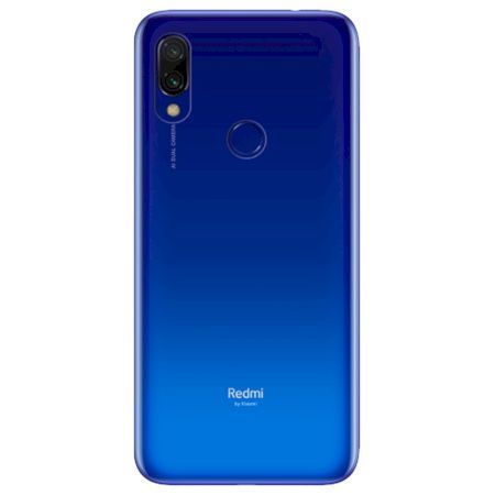 Задняя крышка для Xiaomi Redmi Note 7 со стеклом камеры синяя оригинал Китай 12471 фото