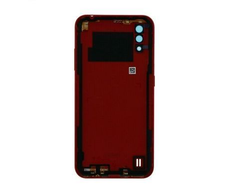 Задня кришка для Samsung A015F Galaxy A01 червона, Оригінал Китай, зі склом камери 17752 фото