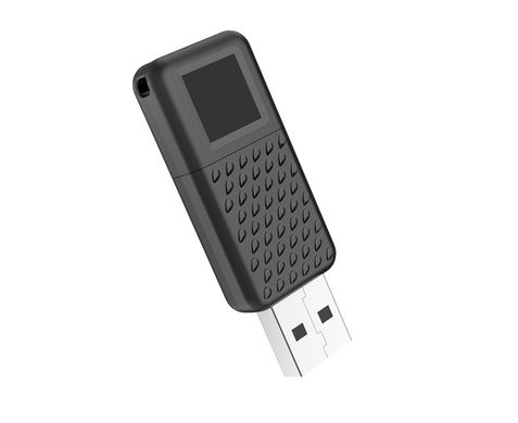 Флеш память Hoco UD6 8GB USB2.0 серебристый матово-черный 25922 фото