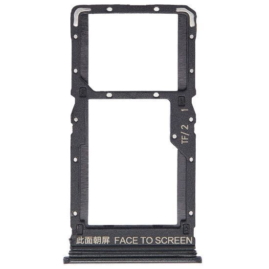 Держатель SIM-карты и карты памяти Xiaomi Redmi Note 10 5G, Poco M3 Pro 5G, серый, Graphite Gray, на две Sim-карты 31448 фото