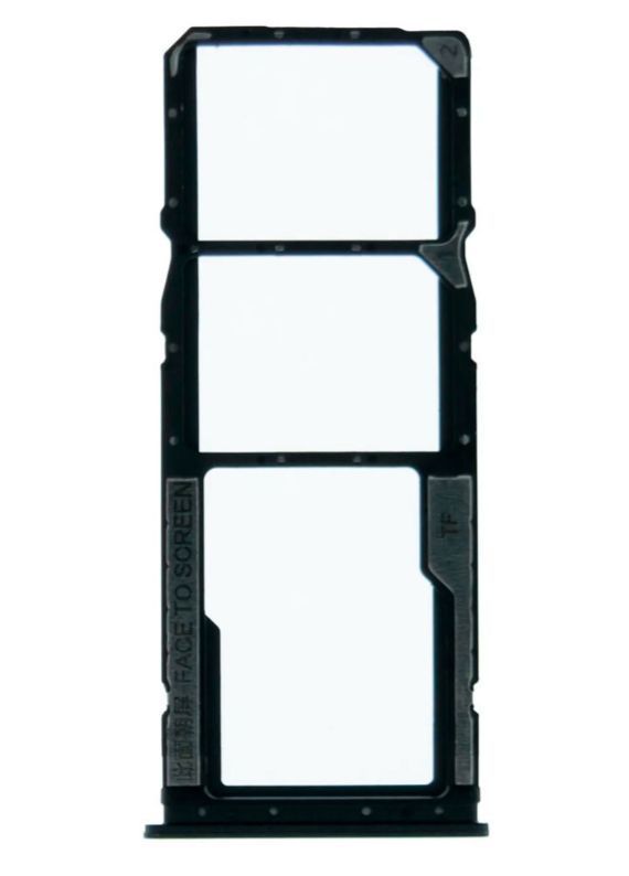 Держатель SIM-карты и карти памяти для Xiaomi Redmi 12C (2023) Dual Sim черный 28872 фото