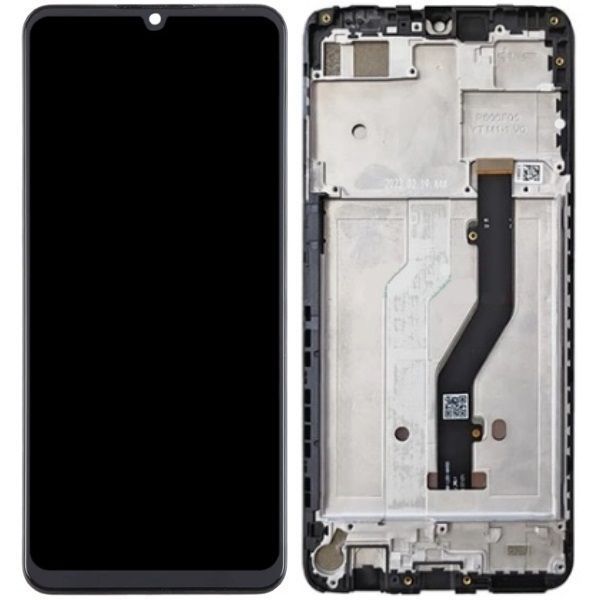 Дисплей для ZTE Blade A72s A7050 с рамкой черный 29818 фото