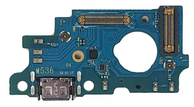 Нижняя плата для Samsung M536B Galaxy M53 5G с разьемом зарядки и микрофоном, микросхемой Оригинал Китай 28292 фото