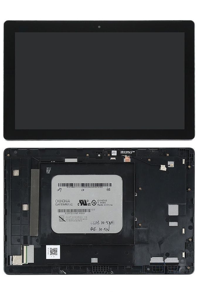 Дисплей для Asus ZenPad 10 Z300M,Z300CNL,Z301ML,Z301MFL чорний з рамкою золотистого кольору, з жовтим шлейфом 22539 фото
