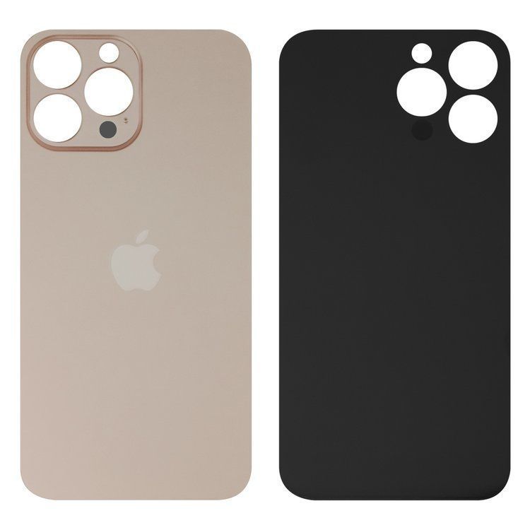 Задня кришка для Apple iPhone 13 Pro золотиста, з великими отворами для камери Оригінал Китай 32560 фото