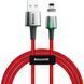 Кабель магнитный Baseus Zinc Magnetic Lightning 2.4A (1 метр) (CALXC-A09) красный 20422 фото 1