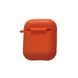 Чехол для наушников AirPods с карабином Premium Orange 26969 фото 1