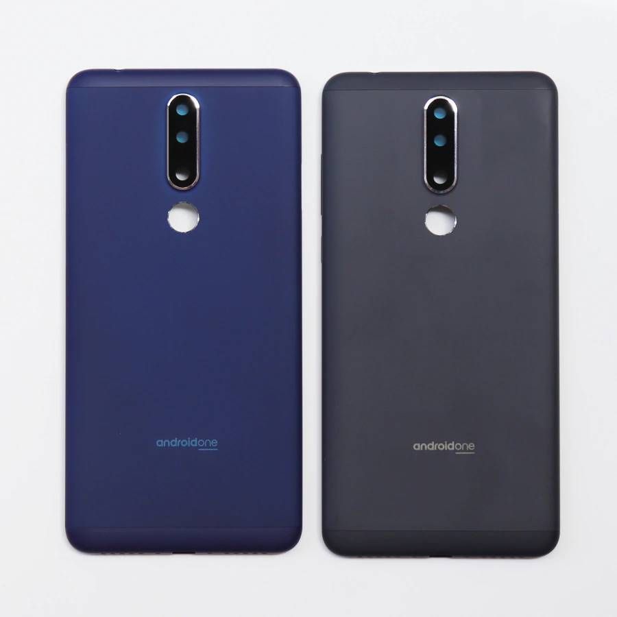 Задняя кришка для Nokia 3.1 Plus синяя, Оригинал Китай со стеклом камеры 17225 фото